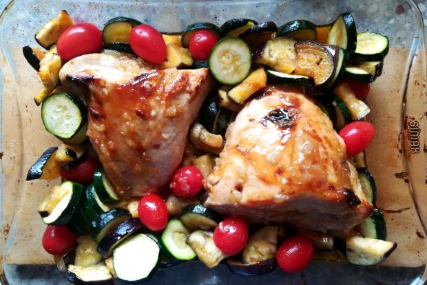Pečené morčacie prsia s medom, cesnakom a horčicou - recept postup 5