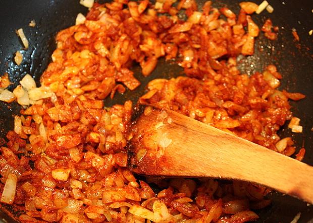 Kurací perkelt - recept postup 2