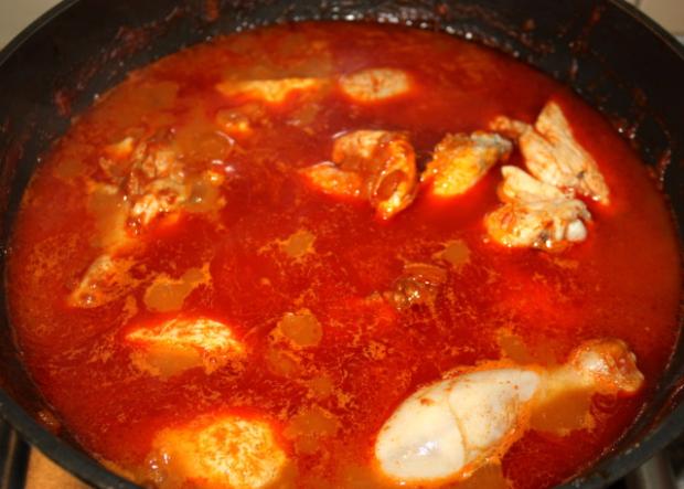 Kurací perkelt - recept postup 7