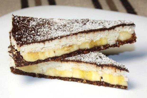 RAW kokosovo - banánová torta, recept
