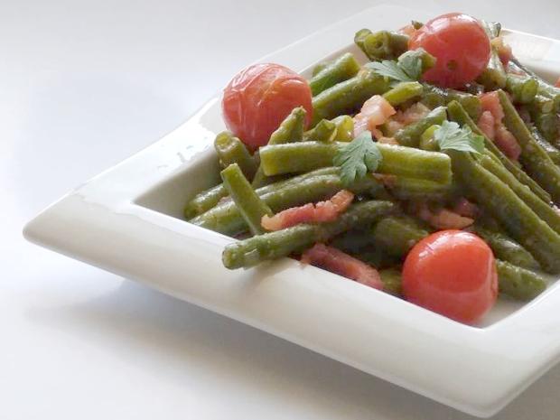 Fazuľkový šalát s cherry rajčinami - recept