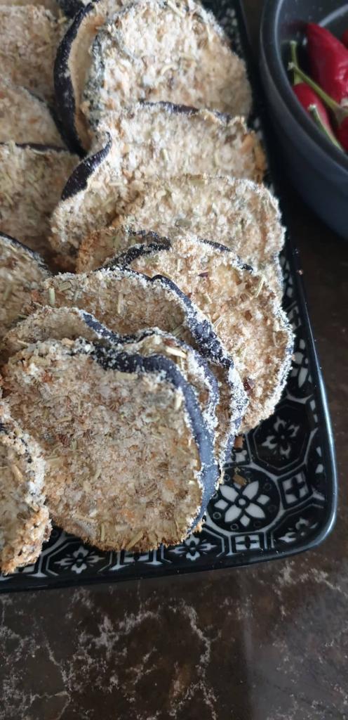 Chrumkavý baklažán so šalviou a feniklom - recept