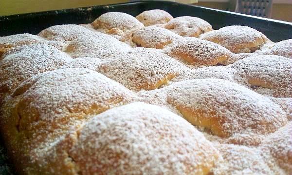 Kopčekový koláč s jablkami - recept
