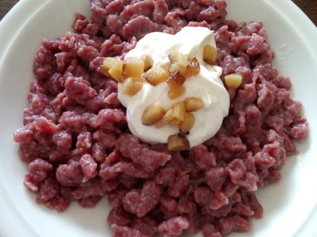 Cviklové halušky so smotanovým krémom, recept