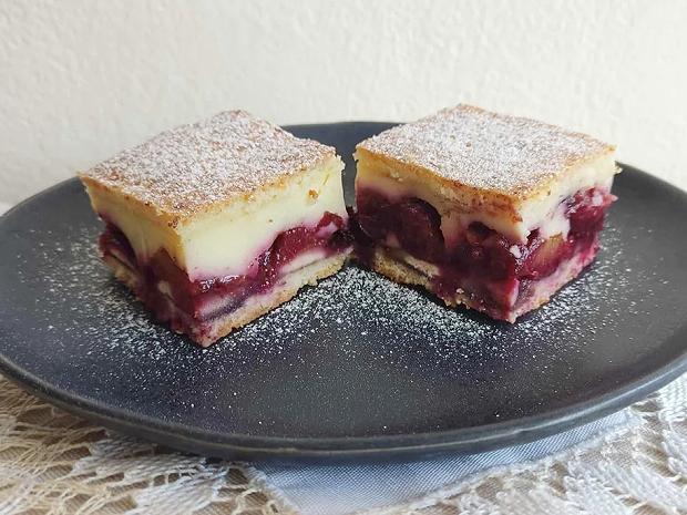 Slivkový koláč s pudingom, recept, 1 Slivkový koláč s pudingom, Koláče, recept, dasa_, 1