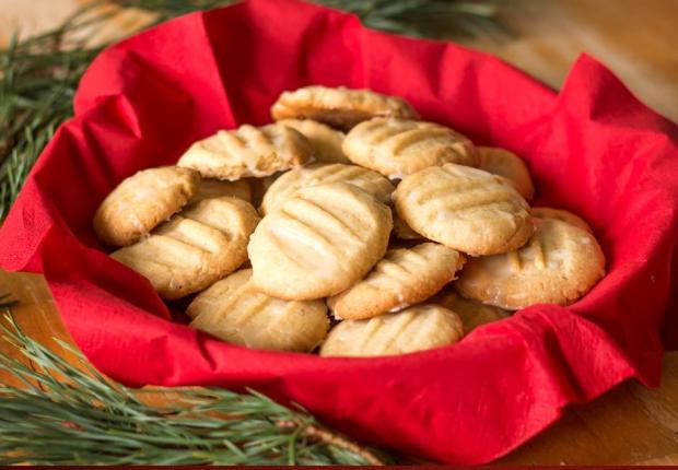 Maslové sušienky s polevou, recept Maslové sušienky s polevou, Drobné pečivo, recept, M.á.r.i.a