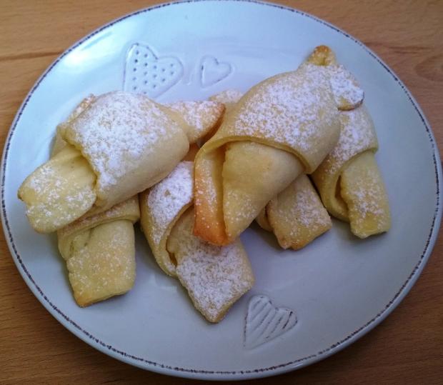 Pudingové rožky, recept Pudingové rožky, Koláče, recept, anjeli