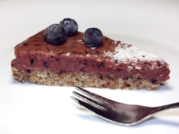 Čučoriedková torta bez múky, cukru a pečenia, Zdravé recepty, recept, Kamila
