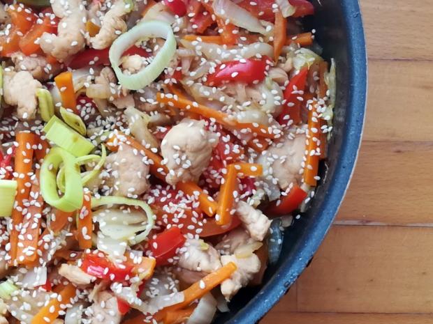 Kuracie na čínsky spôsob, Hlavné jedlá, recept, Kamila
