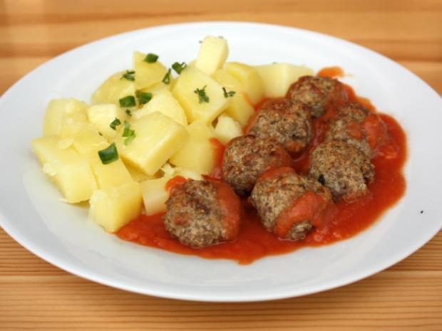 Mäsové guličky pečené v rúre, Hlavné jedlá, recept, Kamila