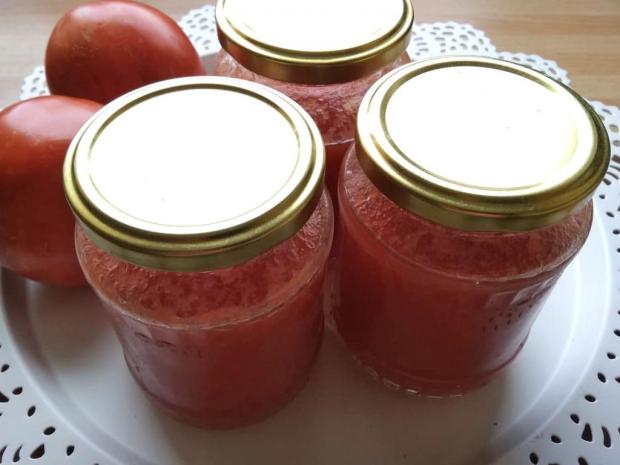 Sterilizovaná paradajková šťava, Zaváranie, recept, dasa_