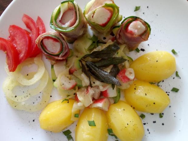 Cuketové závitky s krabími tyčinkami, Hlavné jedlá, recept, M.á.r.i.a