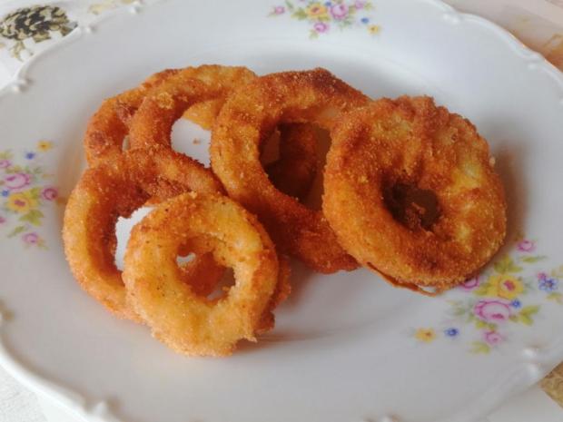 Vyprážaná cibuľa, Slané, recept, aramana