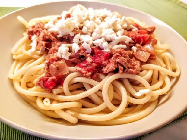 Makaróny s tuniakovou omáčkou, Hlavné jedlá, recept, Dzeny