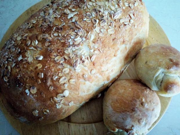 Pšenično-ovsený chlieb, Chlieb, pečivo, recept, M.á.r.i.a