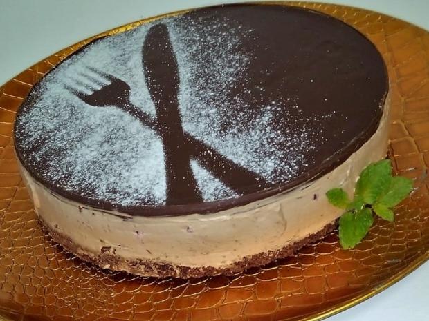 Nepečená čokoládová tortička - cheesecake, Torty, recept, M.á.r.i.a