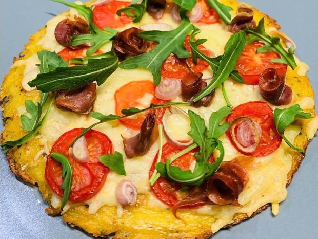 Zemiaková "pizza", Slané, recept, M.á.r.i.a