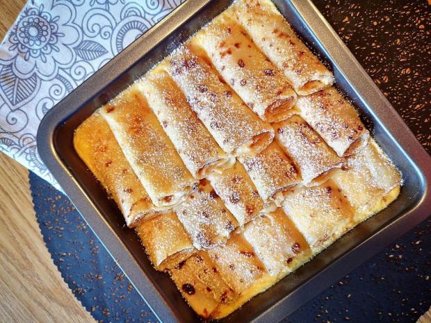 Zapekané palacinky, Sladké jedlá, recept, M.á.r.i.a