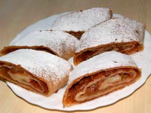 Jablková štrúdľa, Koláče, recept, Pegybabi