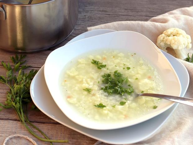 Karfiolová polievka mojej babky, Polievky, recept, Kamila