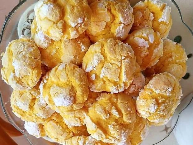Citrónové crinkles , Drobné pečivo, recept, M.á.r.i.a
