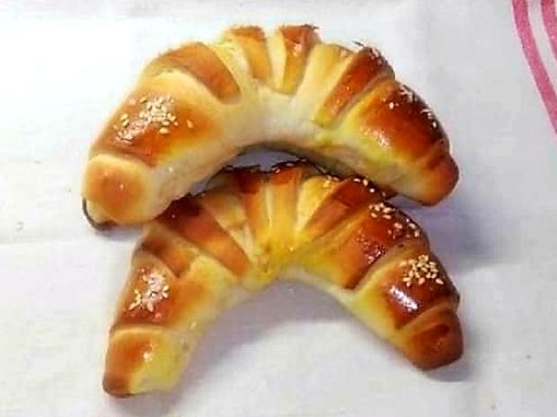 Majonézový croissant, Chlieb, pečivo, recept, M.á.r.i.a