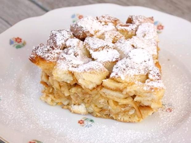 Jablková žemľovka, Sladké jedlá, recept, Kamila