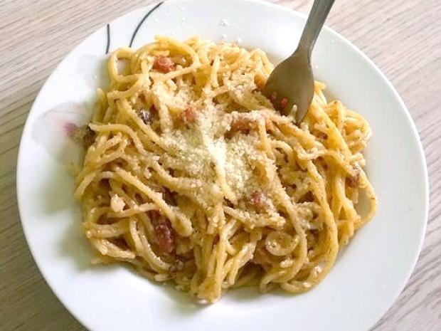 Špagety s citrónom a slaninou, Hlavné jedlá, recept, anjeli