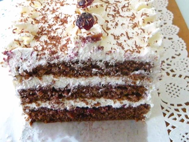 Šľahačkový zákusok s višňami, Zákusky, recept, Valika475