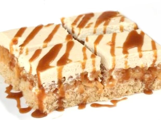 Prevrátený jablkový koláč s karamelovým krémom, Koláče, recept, alionuska
