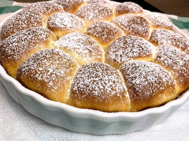Pečené buchty plnené tvarohom, Koláče, recept, M.á.r.i.a