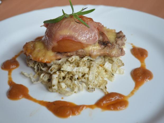 Teľacie rezne s broskyňou, Hlavné jedlá, recept, verika92