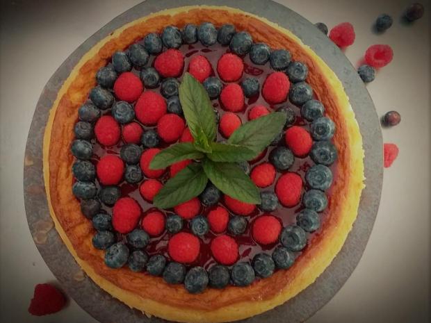 Piškót s ovocím, Koláče, recept, M.á.r.i.a