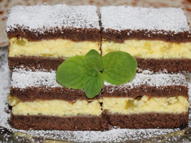 Tvarohové pité s rebarborou, Koláče, recept, melisa