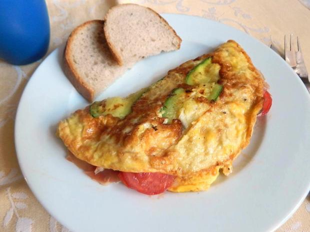 Plnená cuketová omeleta, Hlavné jedlá, recept, verika92