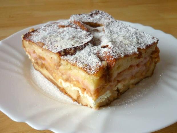 Žemľovka s jahodovým pudingom, Sladké jedlá, recept, Martuška 123