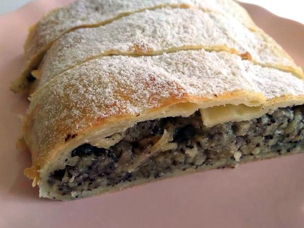 Najjednoduchšia jablkovo-maková štrúdľa, Koláče, recept, dasa_