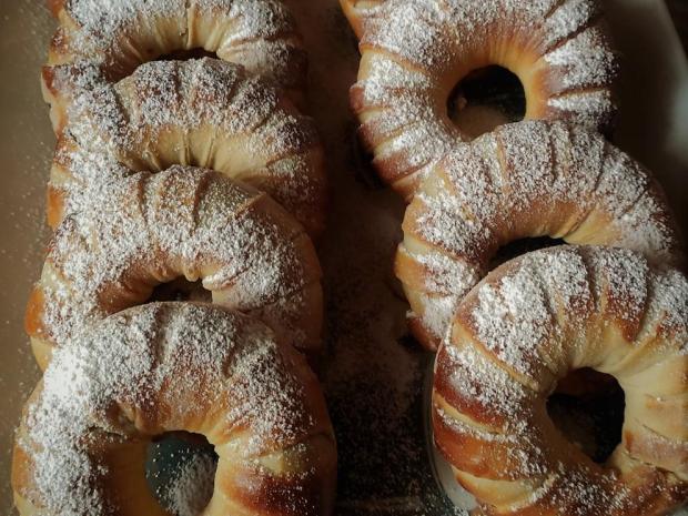 Kysnuté jablkové venčeky, Koláče, recept, M.á.r.i.a