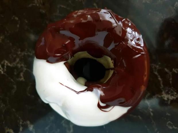 Dvojfarebné tvarohové donuty , Sladké jedlá, recept, balalajka