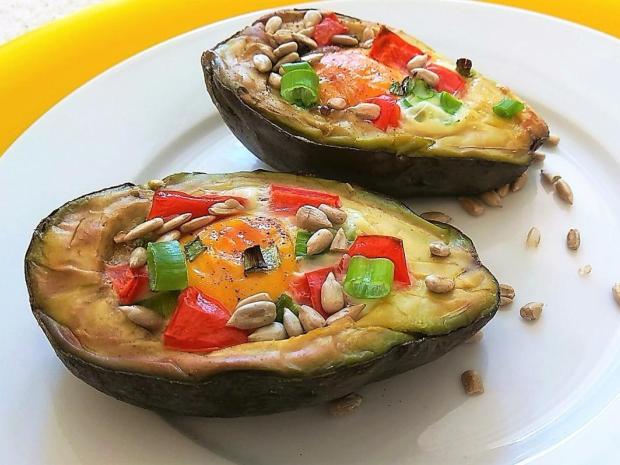 Zapekané plnené avokádo, Rýchlovky, recept, sedita321123