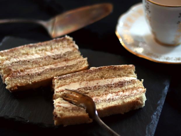 Tiramisu rez, Zákusky, recept, Kamila