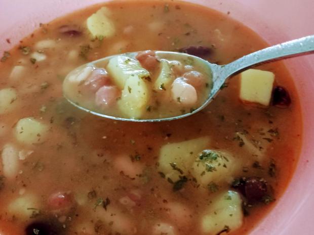 Rýchla fazuľová polievka, Polievky, recept, Jessika