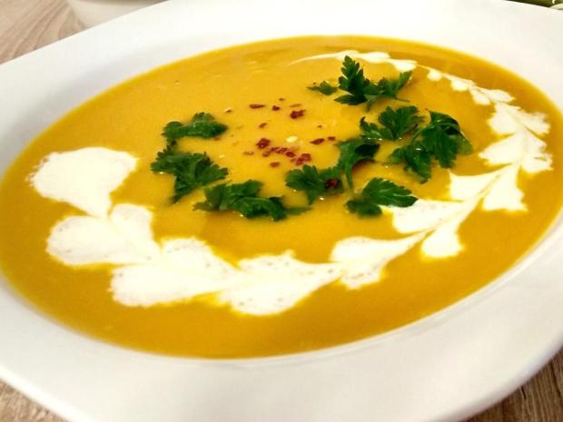 Krémová hokkaido polievka s čili, Polievky, recept, sedita321123