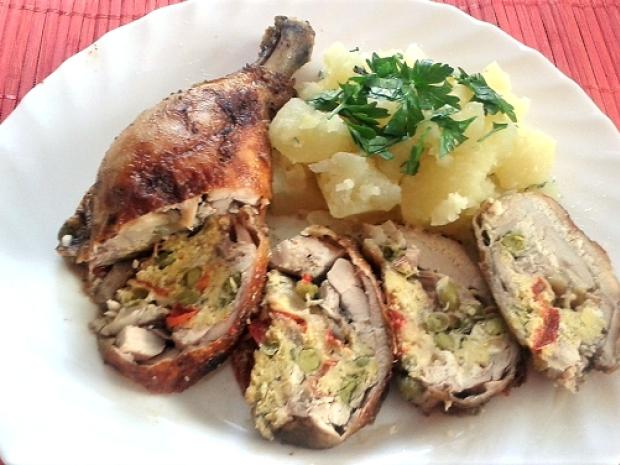 Plnené kuracie stehná, Hlavné jedlá, recept, melisa