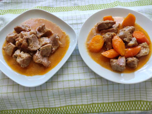 Dusené mäso na kocky podľa mojej svokry, Hlavné jedlá, recept, Aanička