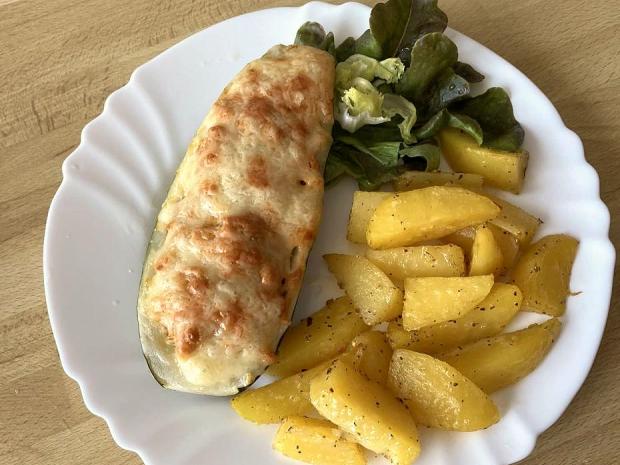 Cuketa plnená mletým mäsom, Hlavné jedlá, recept, Martuška 123