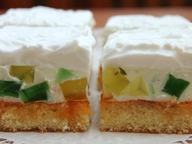 Galaretkové rezy, Zákusky, recept, melisa
