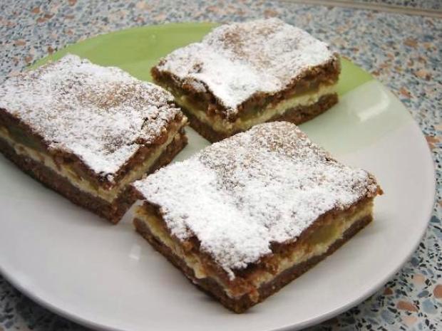 Tvarohový koláč s rebarborou, Koláče, recept, fidorka