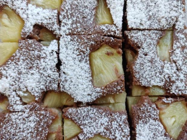 Kokosový hrnčekový koláč s ananásom, Koláče, recept, Aanička
