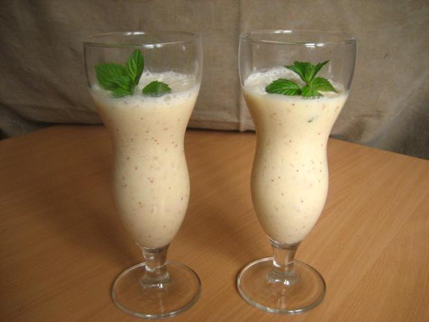 Jablkové mlieko s brusnicami, Poháre, pudingy, recept, verika92